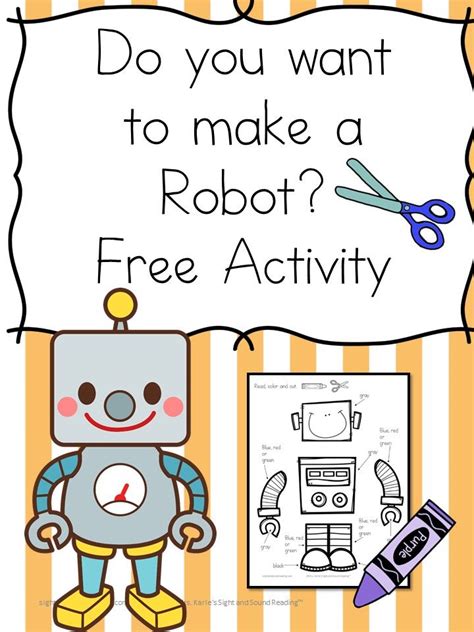 Do you want to make a robot? Printable Letter R Activity | Letter r activities, Robots preschool ...