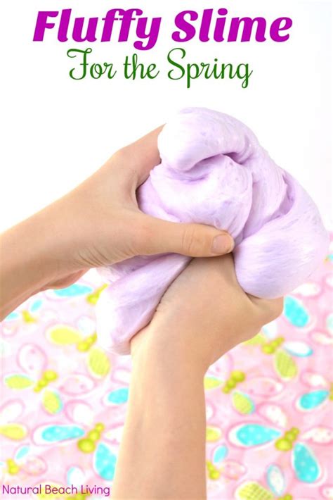 Make Super Fluffy Slime Recipe with Contact Solution - Natural Beach Living