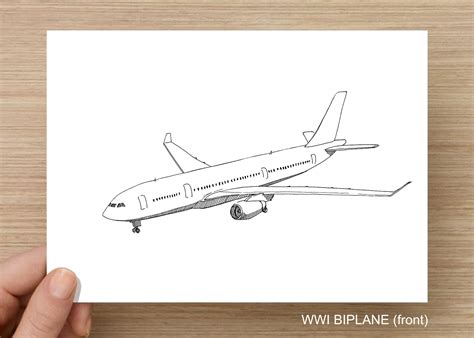 AIRBUS A330 AIRPLANE Jet, Commercial Airliner, Fly, Travel, Flight, Ink ...