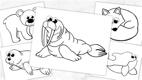 Printable Arctic Animal Coloring Book - Simple Mom Project