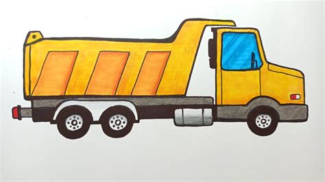 Easy Dump Truck Drawing