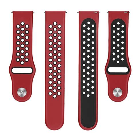 Polar Unite sport band (rood/zwart) - Smartwatchbanden.nl