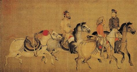 A court on horses: Khitan painting | Chinese art painting, China art, Chinese art