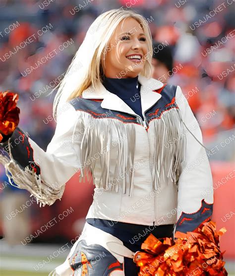 Denver Broncos Cheerleaders Fringe jacket - USA Jacket