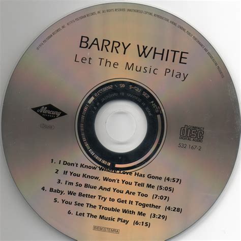 Musicotherapia: Barry White - Let The Music Play (1976)