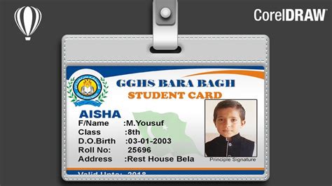 Student Card Design in CorelDRAW - YouTube