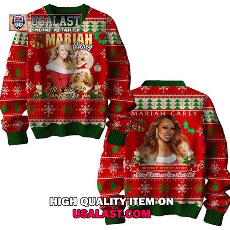 SALEOFF Mariah Carey All I Want For Christmas Is You Xmas Sweater