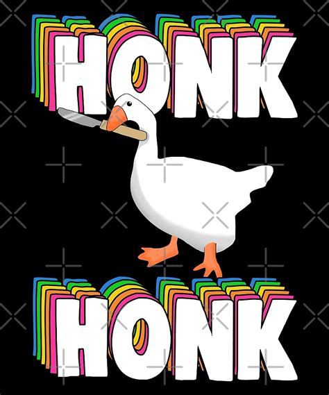 "Honk Honk Peace Was Never An Option Goose Knife Meme" by Barnyardy | Redbubble