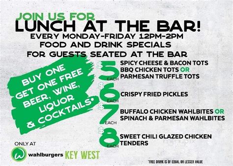 Menu of Wahlburgers in Key West, FL 33040