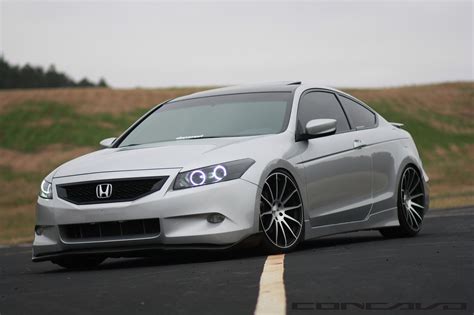 Stanced Honda Accord Coupe Boasting Custom LED Lights and Rims — CARiD ...