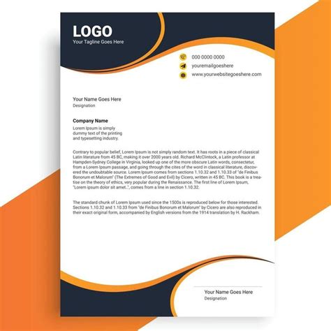 Download Business style letterhead design, Modern Business Letterhead Design for free | Vetores