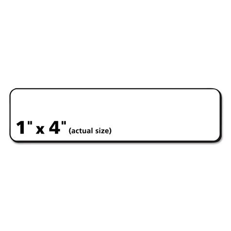 1X4 Label Template