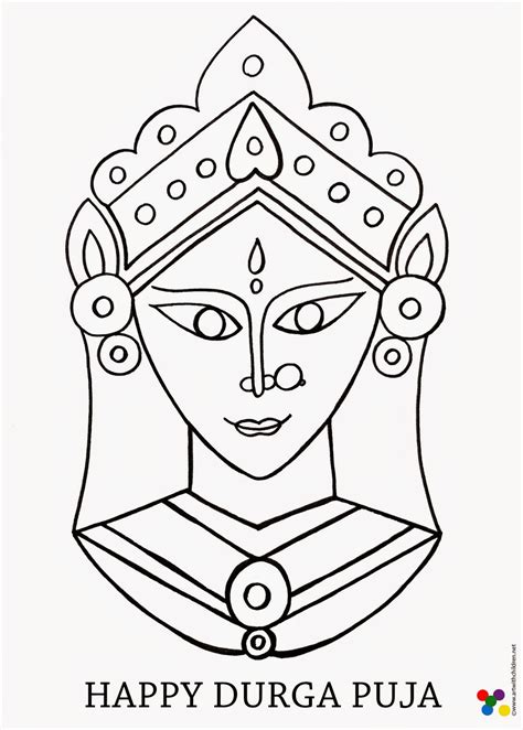 Maa Durga Coloring Pages