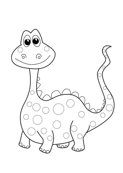 coloriage dinosaure gratuit facile – 123Dessins | Source #1 des Dessins coloriage Faciles ...