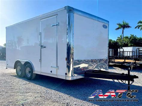 GANS8.5X16TA3-WHT-LS CONTINENTAL CARGO 8.5X16 TANDEM AXLE LANDSCAPE TRAILER | All American ...