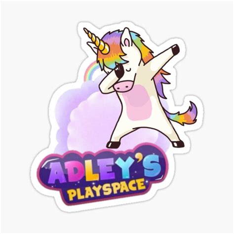 "A for Adley , Adley’s Playspace" Sticker by Anaen | Redbubble