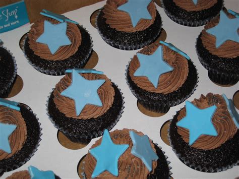 Baby shower cupcakes | For a boy baby shower, theme is stars… | Flickr