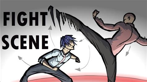 Anime Fighting Poses Two People