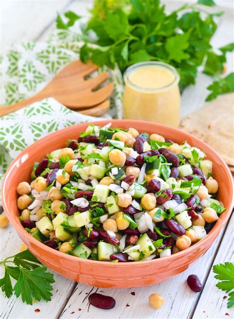 Kidney Bean Salad with Lemon & Parsley - A Virtual Vegan