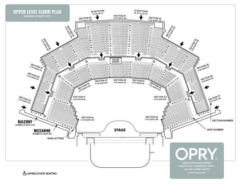 Grand Ole Opry House Seating Layout | Elcho Table