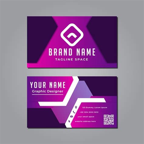 Premium Vector | Colorful abstract business card design template
