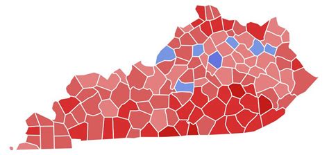 If this is the 2023 Kentucky Governor map results who wins ? Cameron or ...