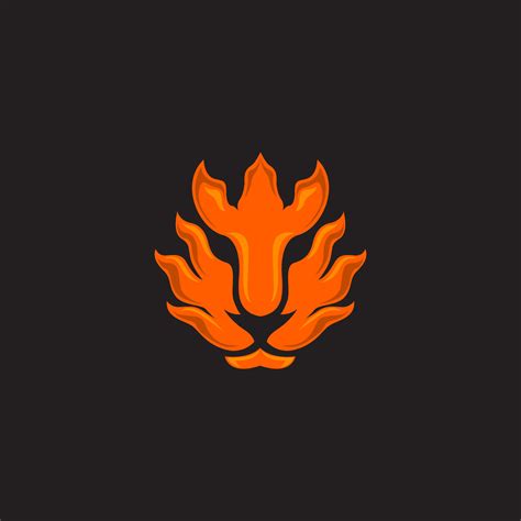 fire lion head logo 40752322 Vector Art at Vecteezy