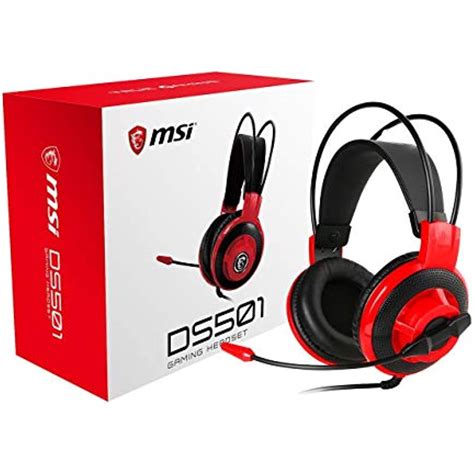 Msi Gaming Headset With Microphone (Ds501) Black - Walmart.com