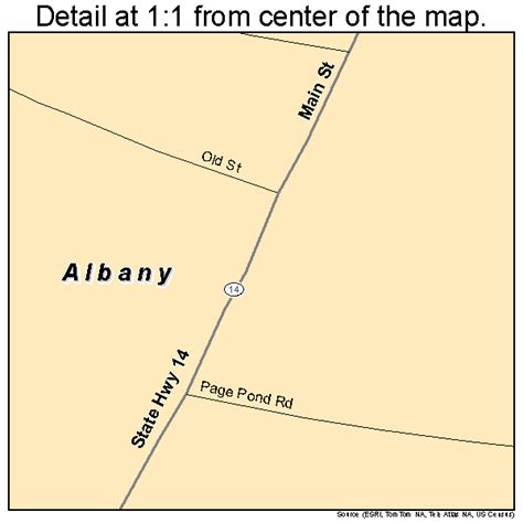 Albany Vermont Street Map 5000400