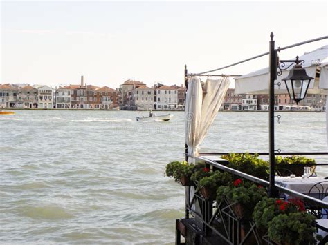 Romantic Giudecca Canal stock photo. Image of side, sidewalk - 67519952