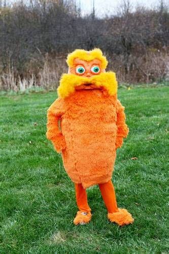 The Lorax! Tute on making a fur costume...had so much fun (and more than a few hot glue burns ...