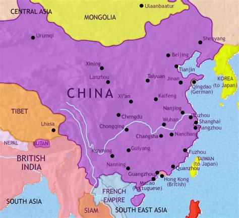 Map Of China 1914 - Elyssa Mirabella