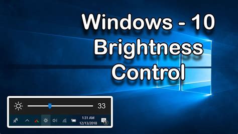Windows - 10 Brightness Control - YouTube