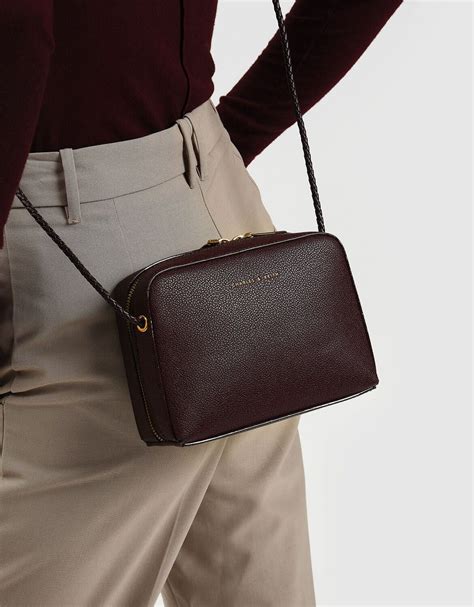 Prune Classic Small Crossbody Bag | CHARLES & KEITH