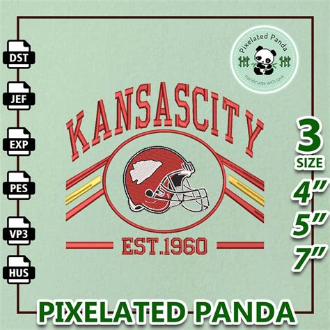 NFL Kansas City Chiefs Logo Embroidery Design, NFL Football - Inspire ...