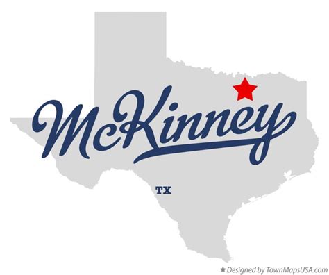 Map of McKinney, TX, Texas