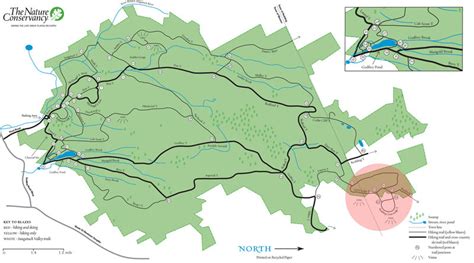 This is the trail map for Devil's Den. Notice the Great Ledge ...