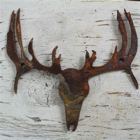 BUCK SKULL Rusty buck skull shape These cute rusted shapes are made for ...