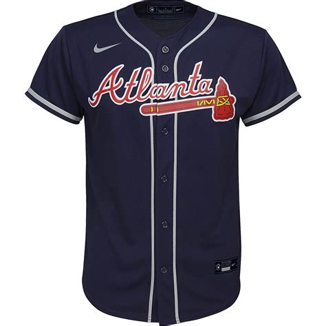 Nike Youth Atlanta Braves Team Replica Finished Jersey | Academy