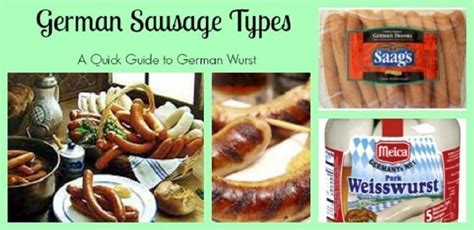 It’s All Wurst! German Sausages Types