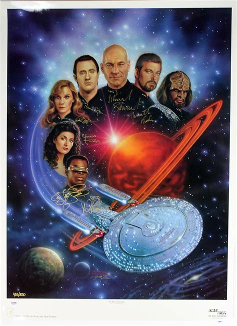 Lot Detail - Star Trek The Next Generation Cast Signed 26" x 35 ...