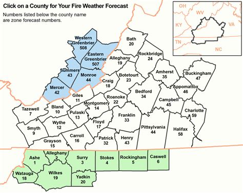 NWS Blacksburg Fire Weather Briefing Page