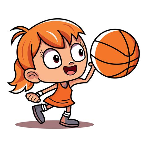 Vector of cute kids playing basketball 35354109 Vector Art at Vecteezy