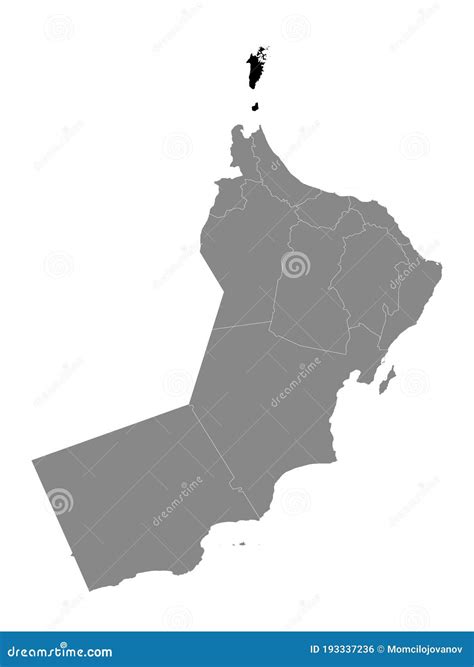 Location Map of Musandam Governorate Stock Vector - Illustration of state, relief: 193337236