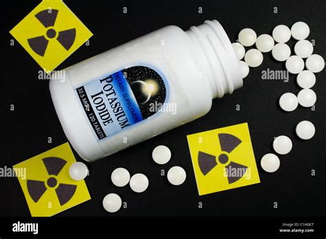 Potassium Iodide Pills - Treatment for Radiation Exposure (Iodine Stock Photo, Royalty Free ...