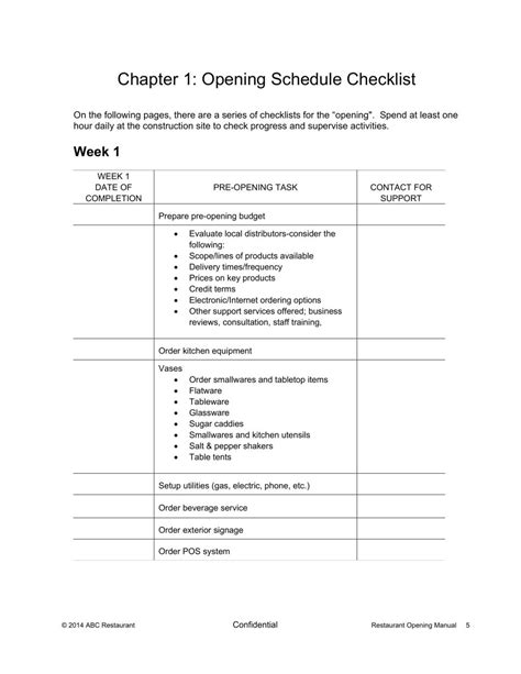 Restaurant Kitchen Cleaning Checklist Pdf | Dandk Organizer