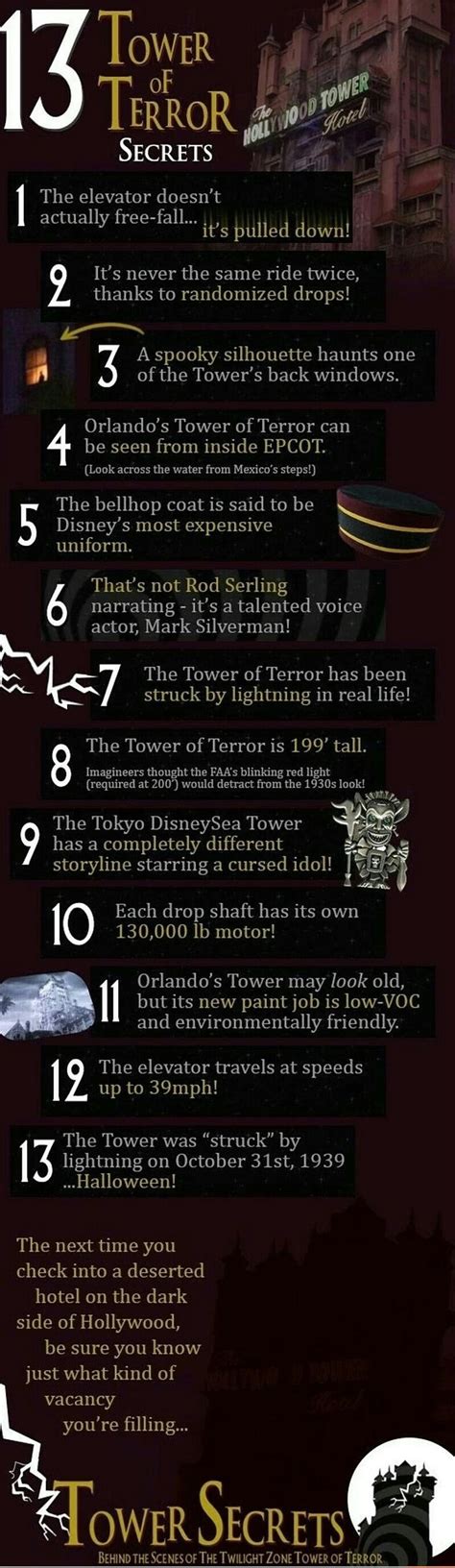 13 secrets about The Tower of Terror | Disney facts, Disney secrets, Hollywood studios disney