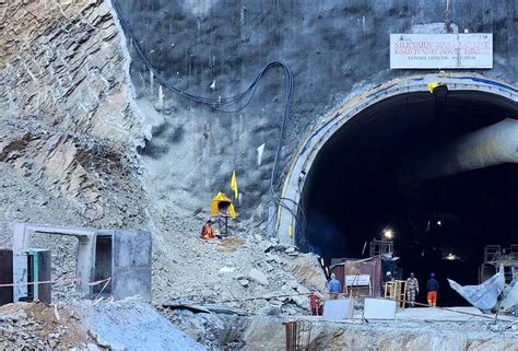 1st images from Indian tunnel show workers trapped for 9 days