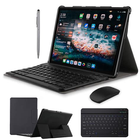 2 in 1 Tablets 10 Inch, Android 9.0 Tablet PC with Wireless Keyboard ...