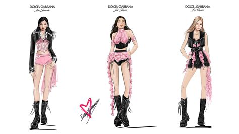 Dolce&Gabbana Blackpink Jisoo Jennie Rosé Coachella Custom Outfits